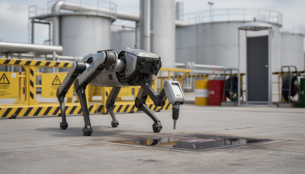 découvrez comment un robot quadrupède innovant assiste les pompiers dans la gestion des risques chimiques, améliorant ainsi la sécurité et l'efficacité des interventions.