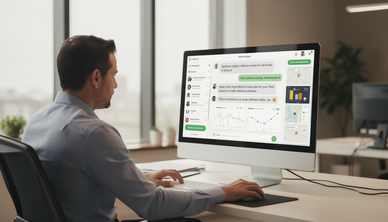 découvrez comment wialon intègre la gestion de flotte directement dans chatgpt pour optimiser le suivi et le contrôle de vos véhicules en temps réel grâce à l'intelligence artificielle.