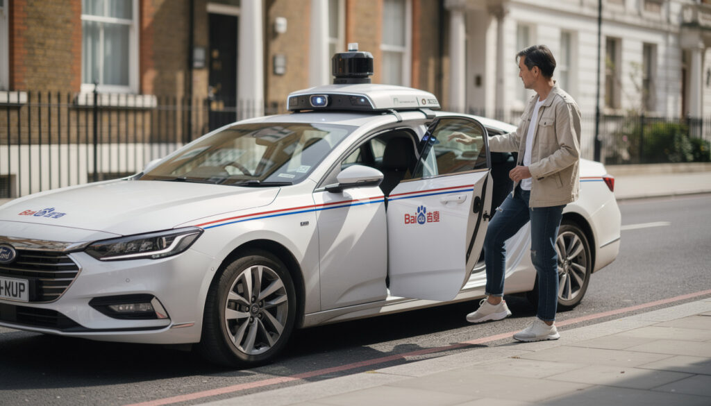 baidu expérimente ses taxis autonomes à londres en vue d'un lancement prévu avant 2027, marquant une avancée majeure dans la mobilité urbaine et les véhicules autonomes.