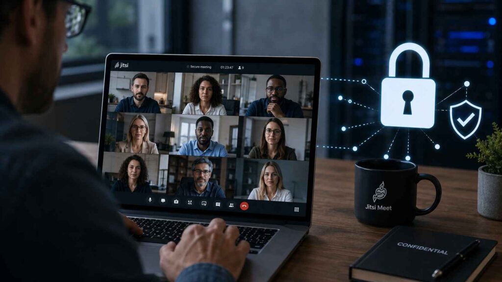 La sécurité de meet.jit.si repose sur un chiffrement WebRTC