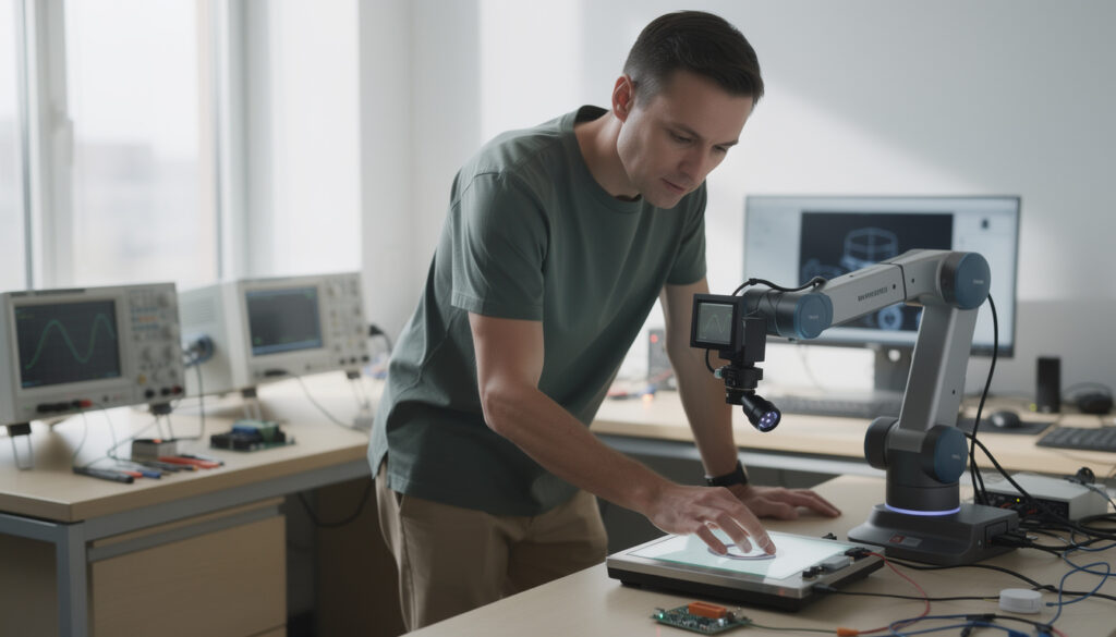 découvrez comment les robots utilisent une simple caméra pour analyser le toucher, révolutionnant ainsi l'interaction homme-machine et ouvrant de nouvelles perspectives en robotique.
